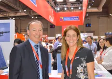 Ivan Marambio and Claudia Soler from Asoex Chile were happy with a very busy country pavilion.